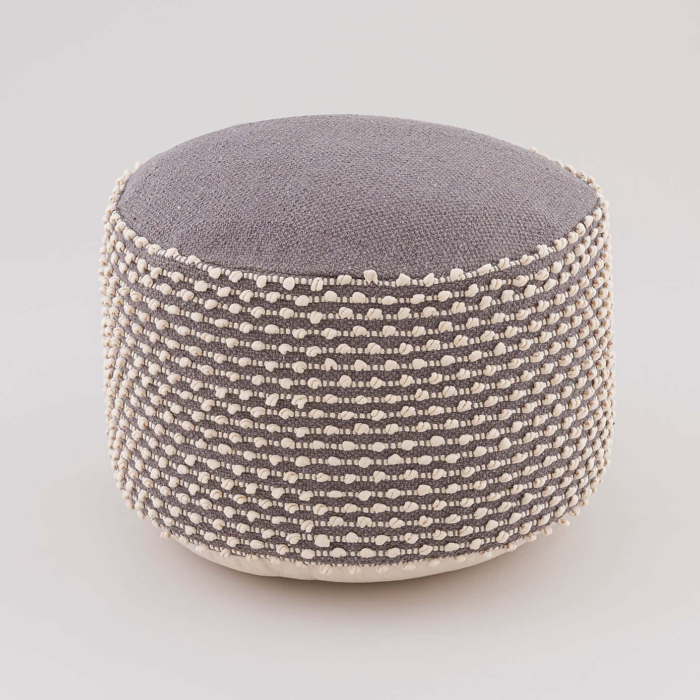 Jersey Bobble Round Pouffe