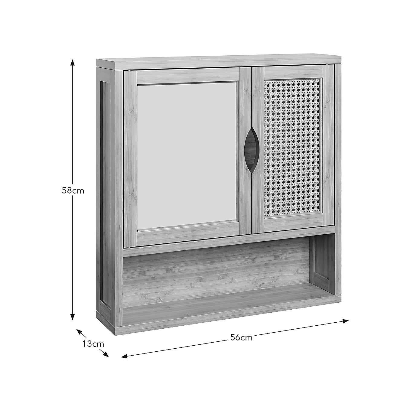 Avani Wall Cabinet, Bamboo