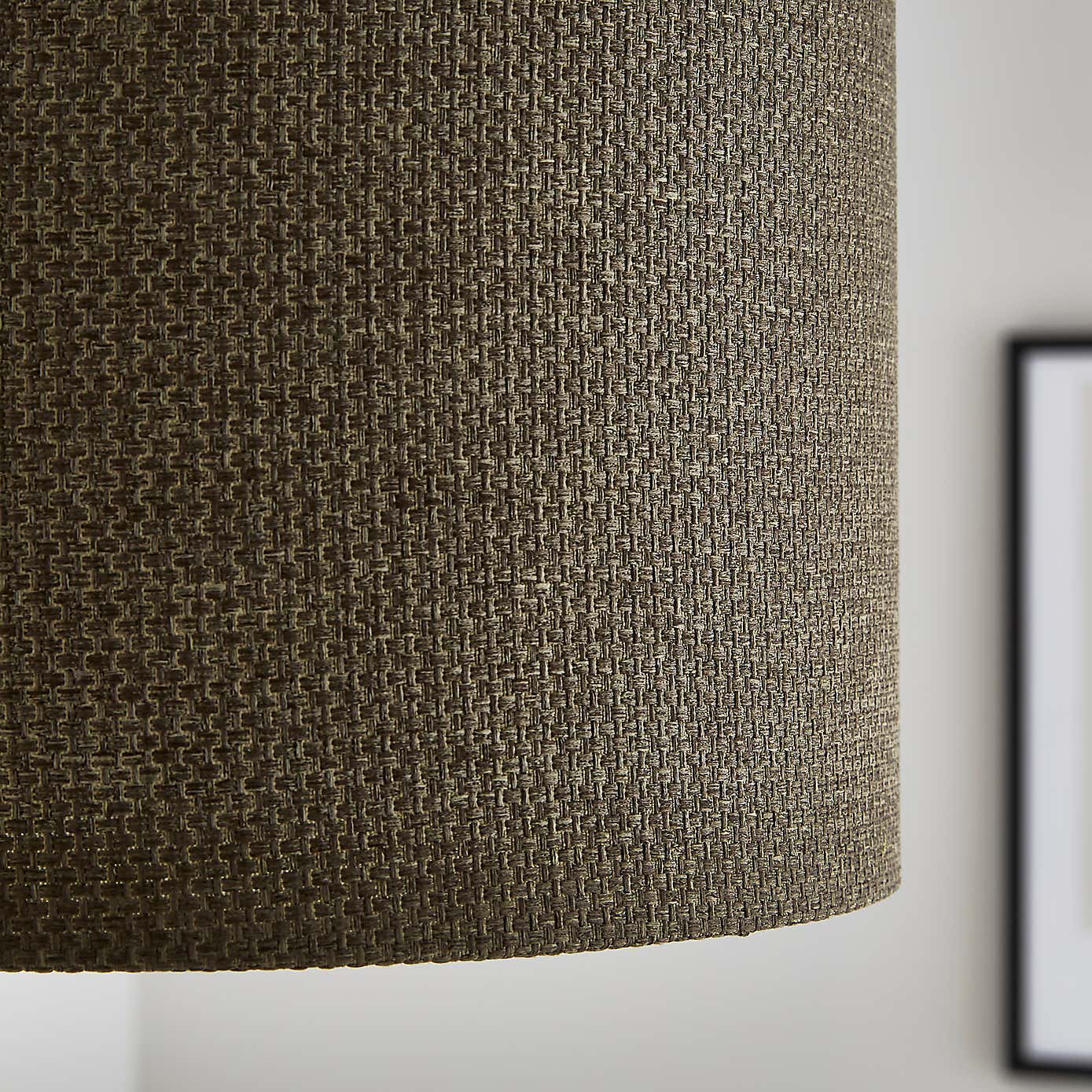 Barkweave Easy Fit Drum Lamp Shade