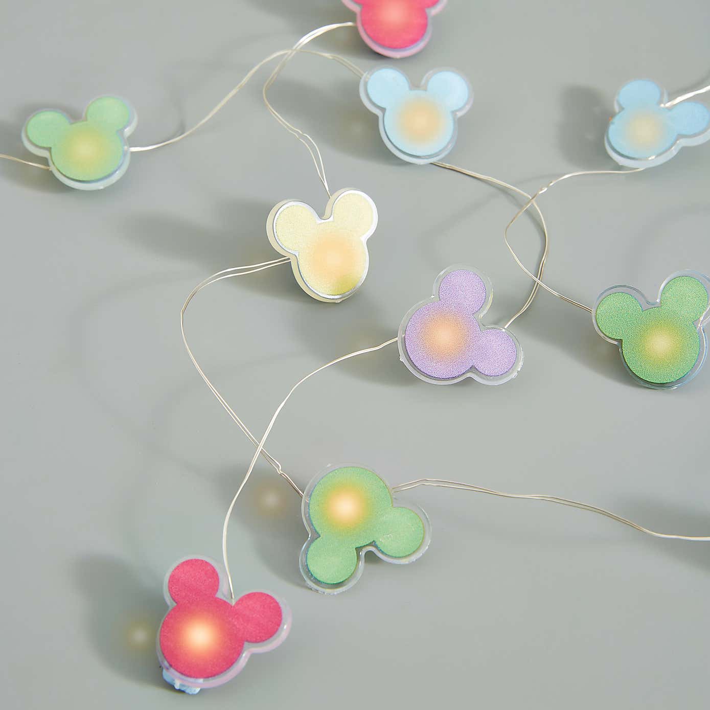Mickey Mouse Rainbow LED String Lights