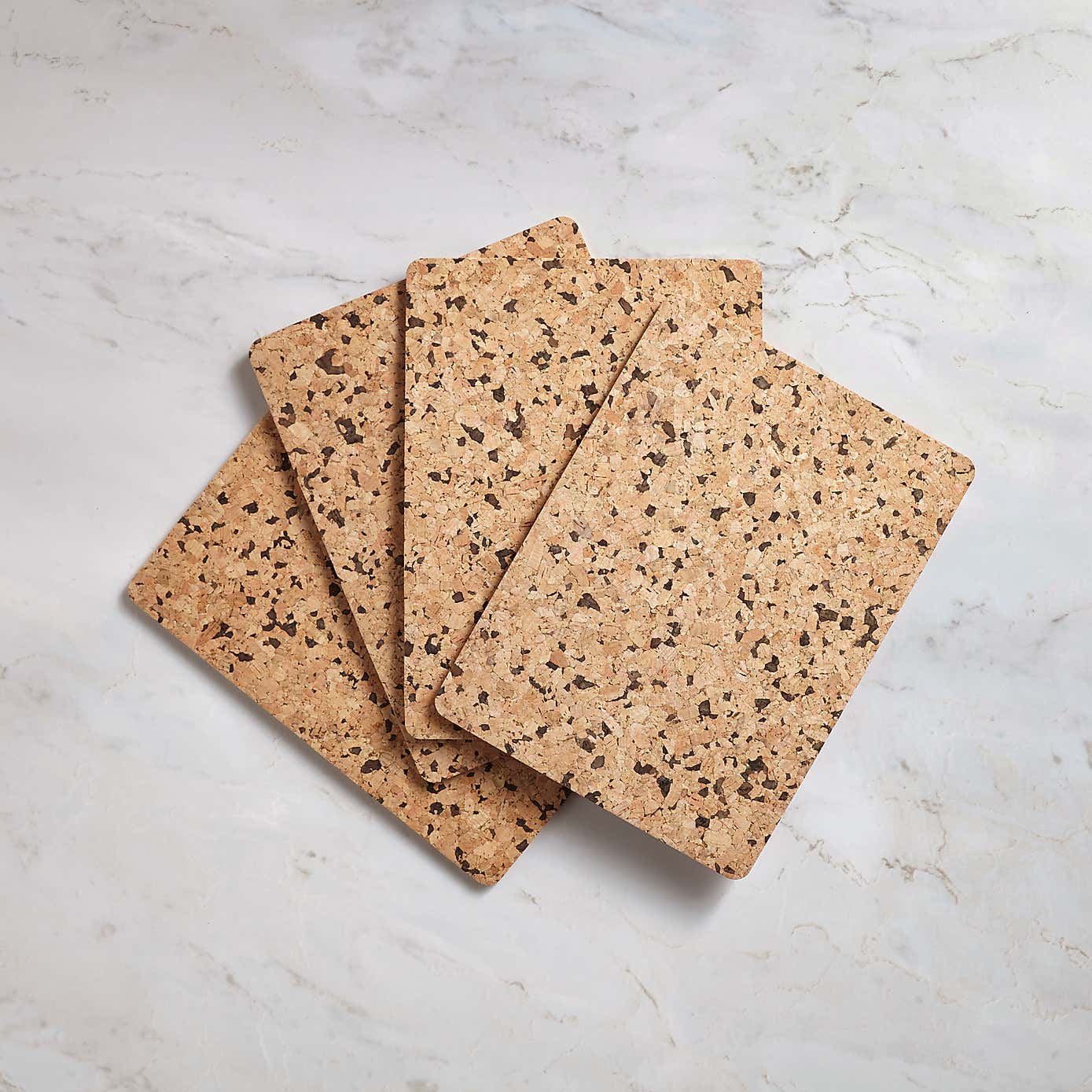 Set of 4 Rectangular Cork Placemats