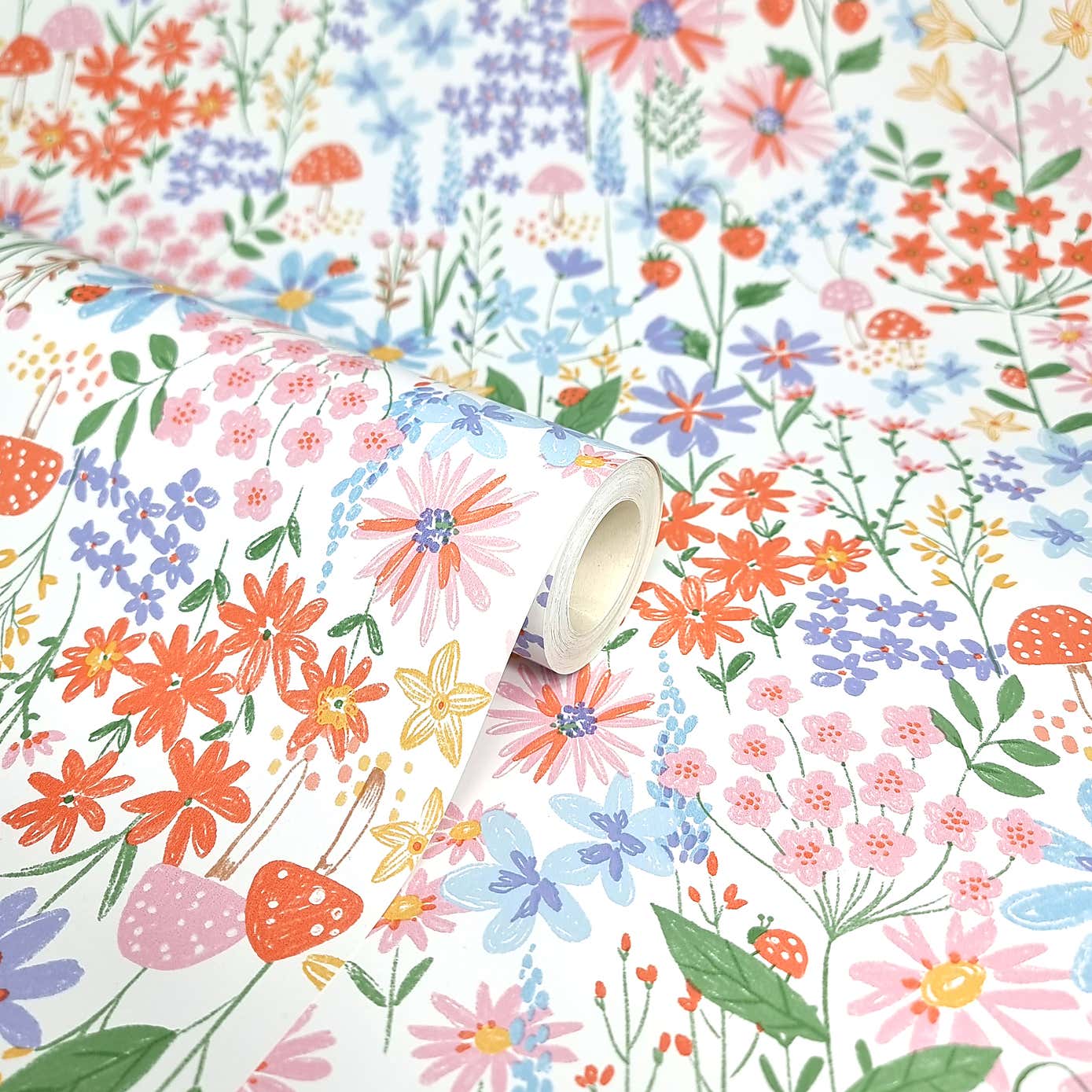 Ladybird Garden Wallpaper