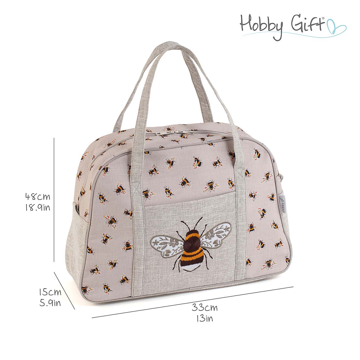 Hobby Gift Bee Embroidered Sewing Machine Bag