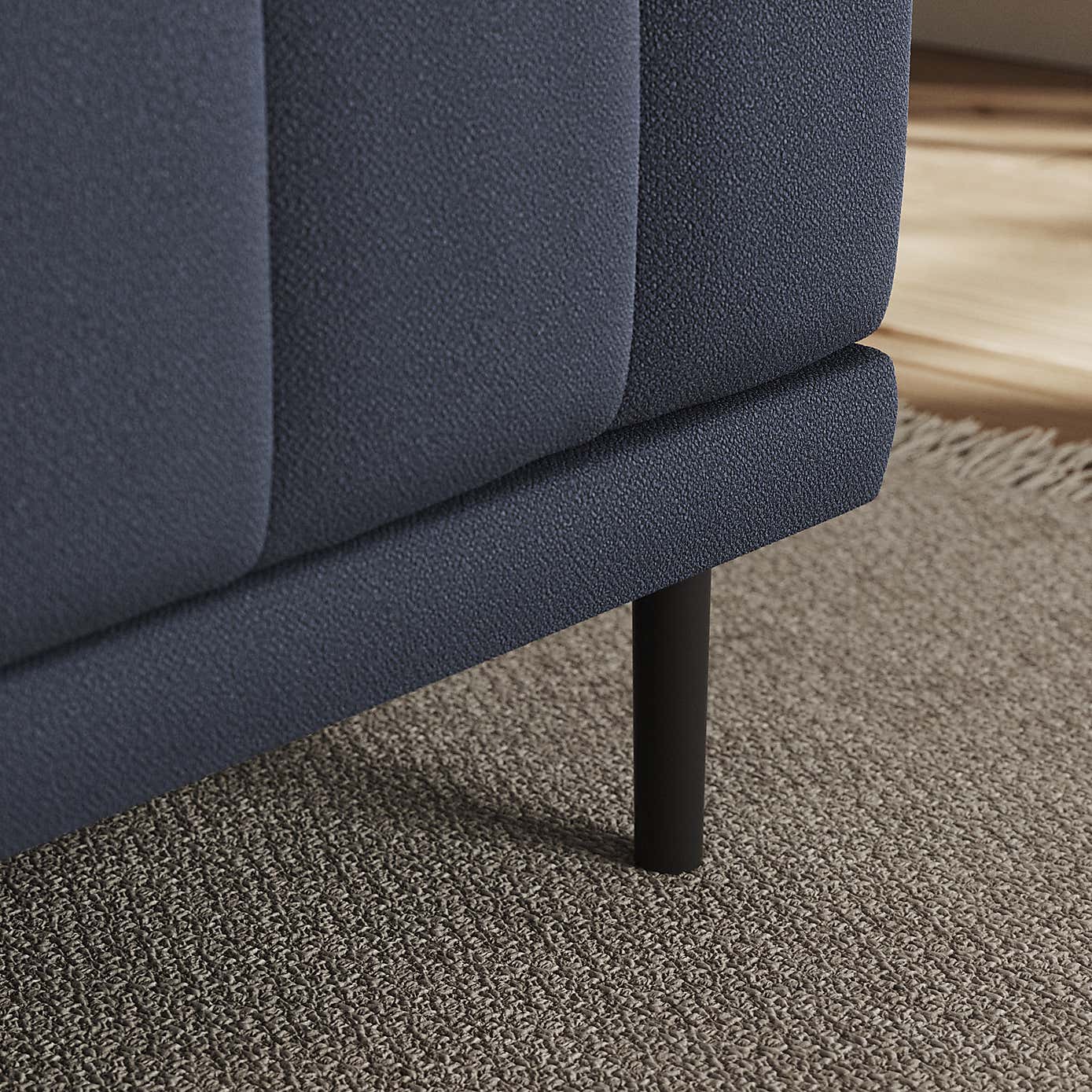 Amali Long Dining Bench, Boucle