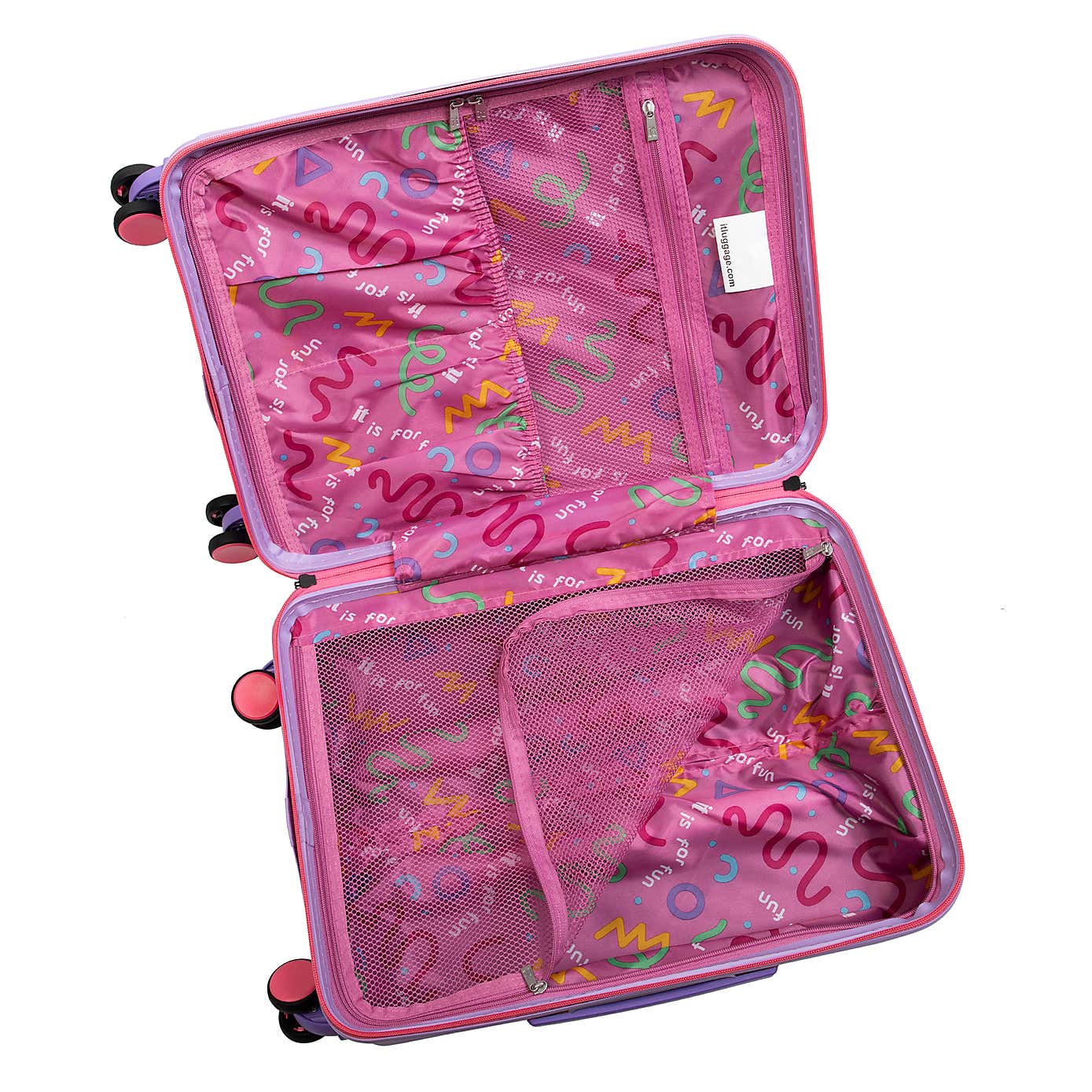 IT Luggage Mystical Hard Shell Kiddies Lavender Cabin Suitcase