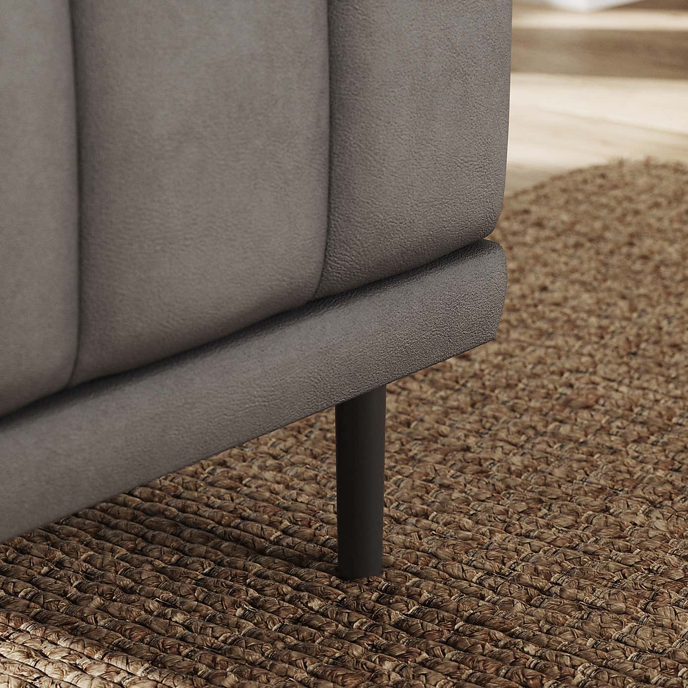 Amali Small Dining Bench, Faux Leather