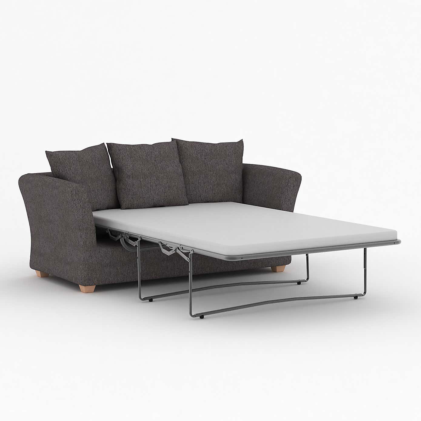 Emmett Woven Fabric 2 Seater Double Sofa Bed