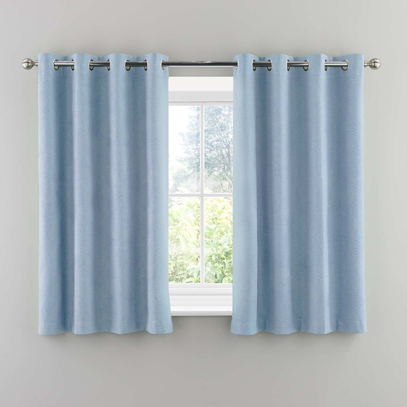 Luna Brushed Blackout Eyelet Curtains