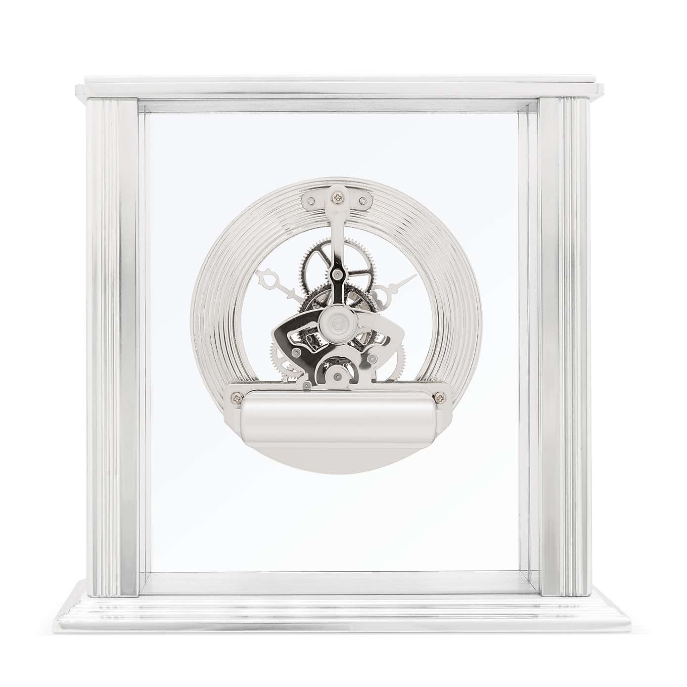 Acctim Vermont Silver Mantel Clock