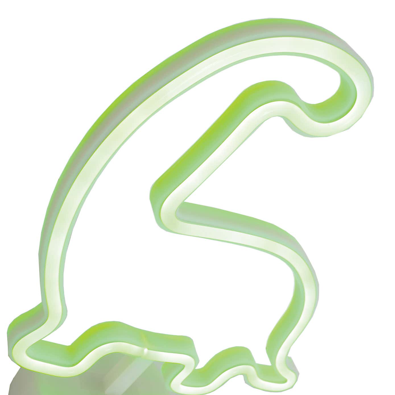 Green Dinosaur Neon Table Lamp