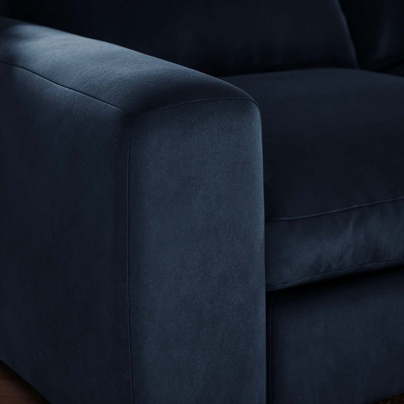 Full Circle Austin Cosy Velvet Modular Arm Corner Piece