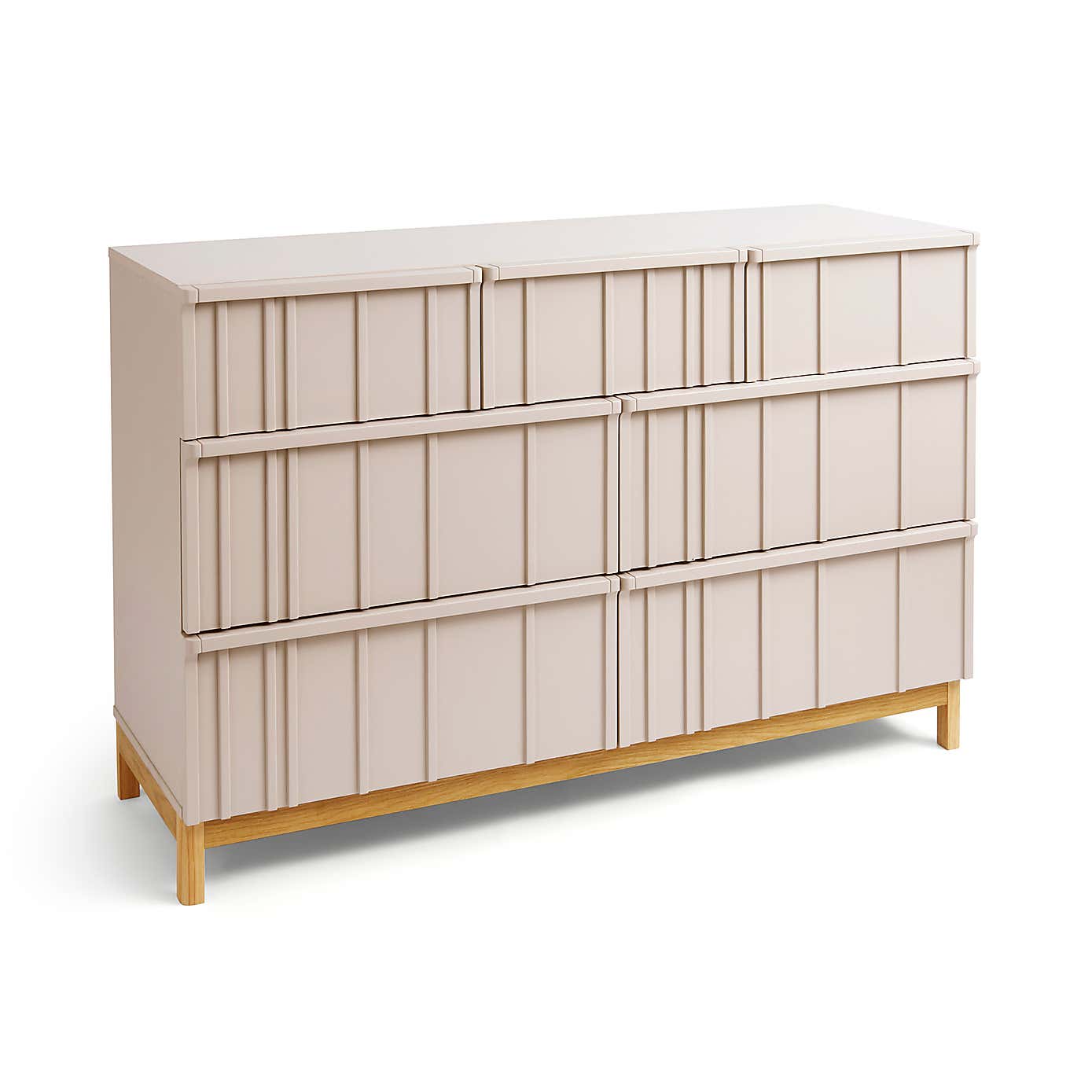 Elements Thompson Wide 7 Drawer Chest, Mushroom