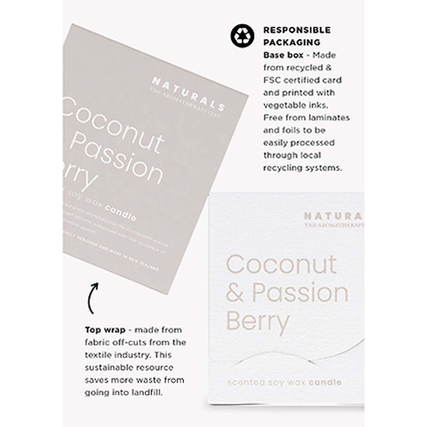 Aromatherapy Co Naturals Coconut and Passion Berry Jar Candle