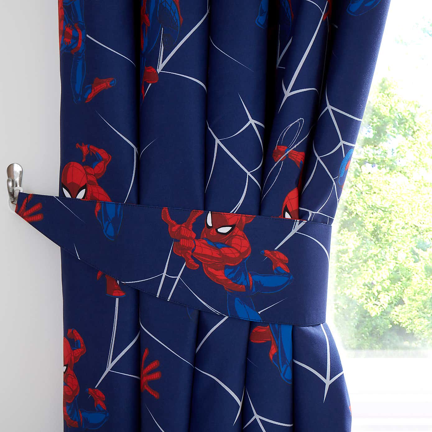 Disney Spiderman Thermal Blackout Eyelet Curtains