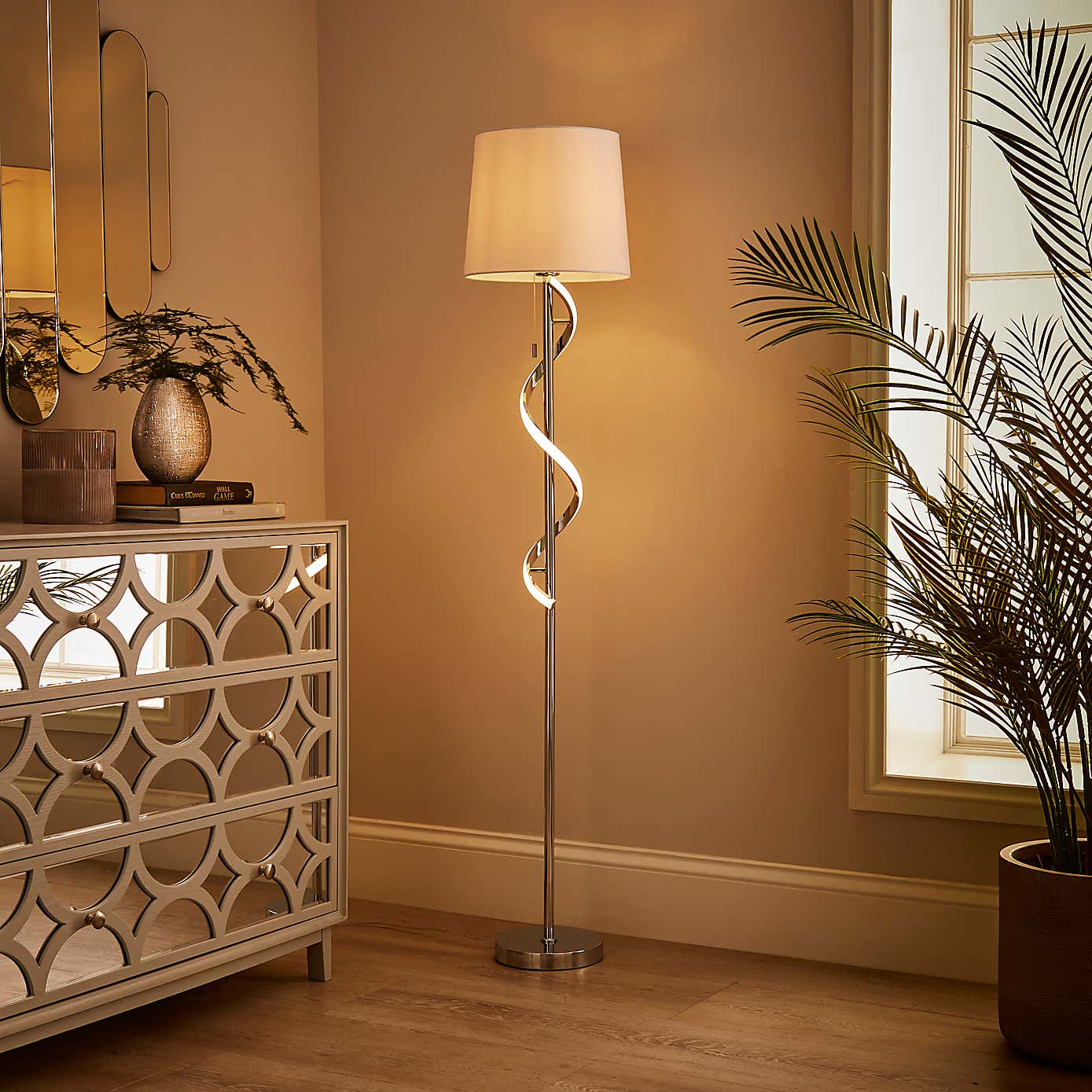 Palais 2 Light Metal Floor Lamp