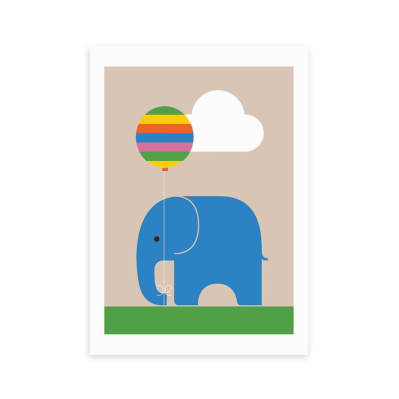 East End Prints Elephant Print