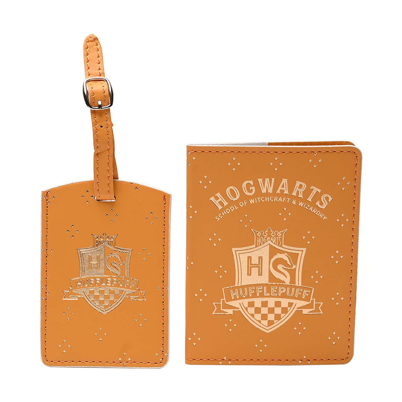 Harry Potter Alumni Hufflepuff Passport Holder and Luggage Tag Set