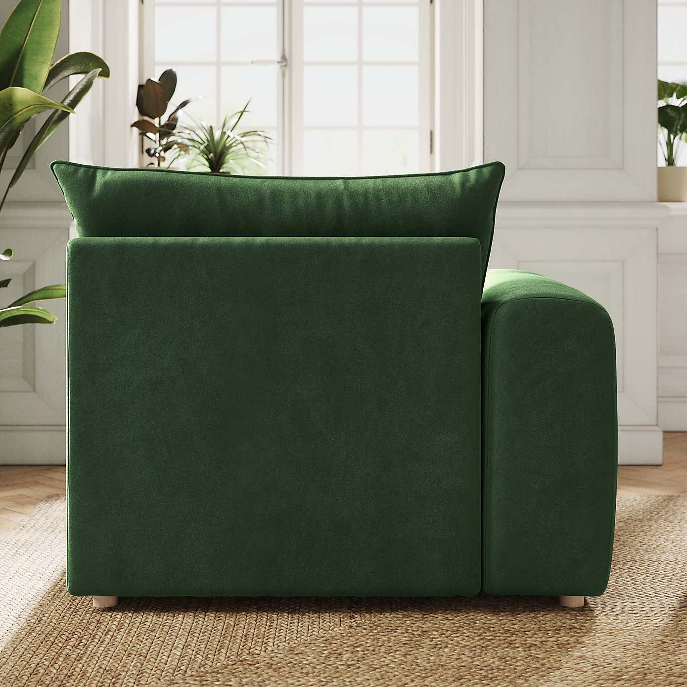 Full Circle Austin Cosy Velvet Modular Arm Corner Piece