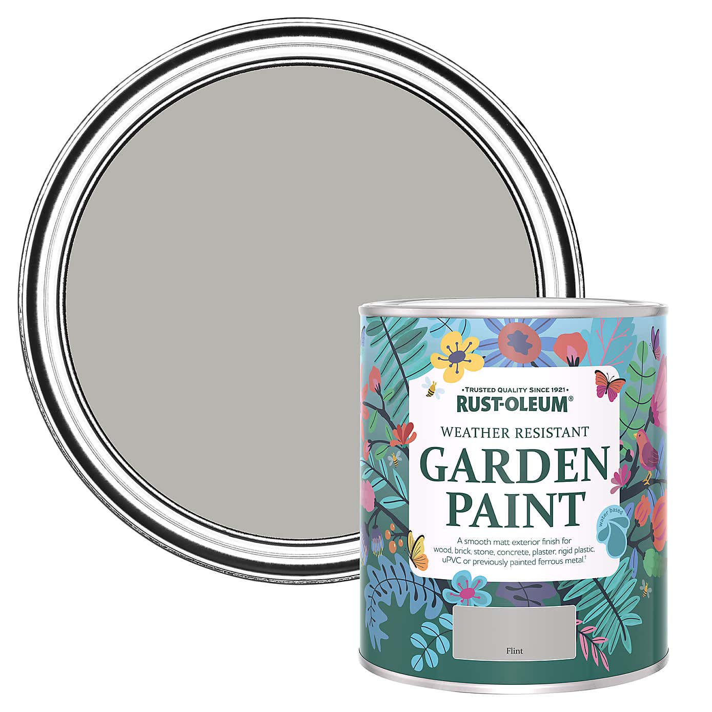 Rust-Oleum Flint Matt Emulsion Outdoor Paint