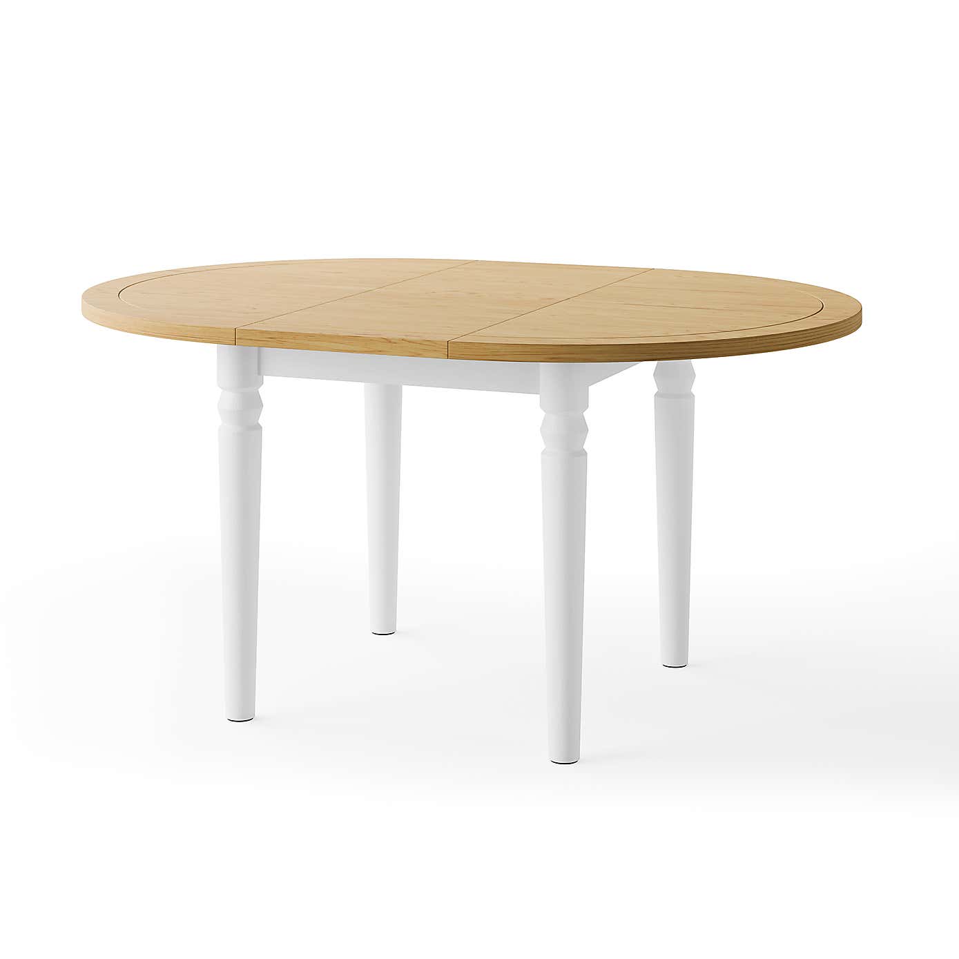Pip 4-6 Seater Round to Oval Extendable Dining Table