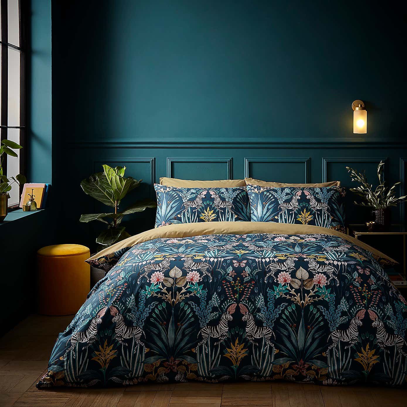 Utopia Dream Teal 100% Cotton Duvet Cover and Pillowcase Set