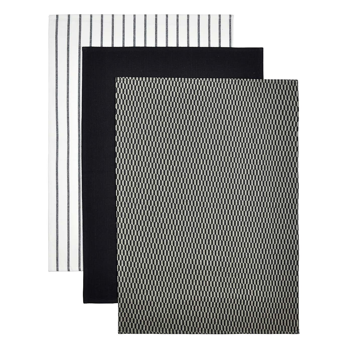 Geometric Tea Towels Pack of 3