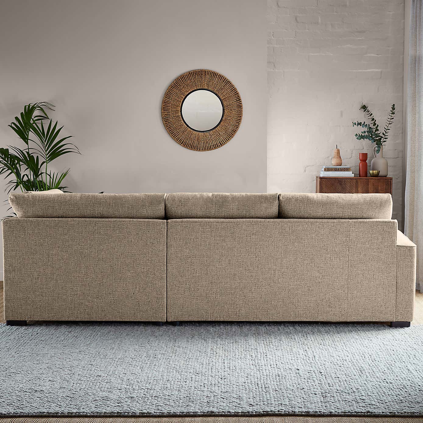 Carson Chunky Multi Weave Left Hand Corner Sofa