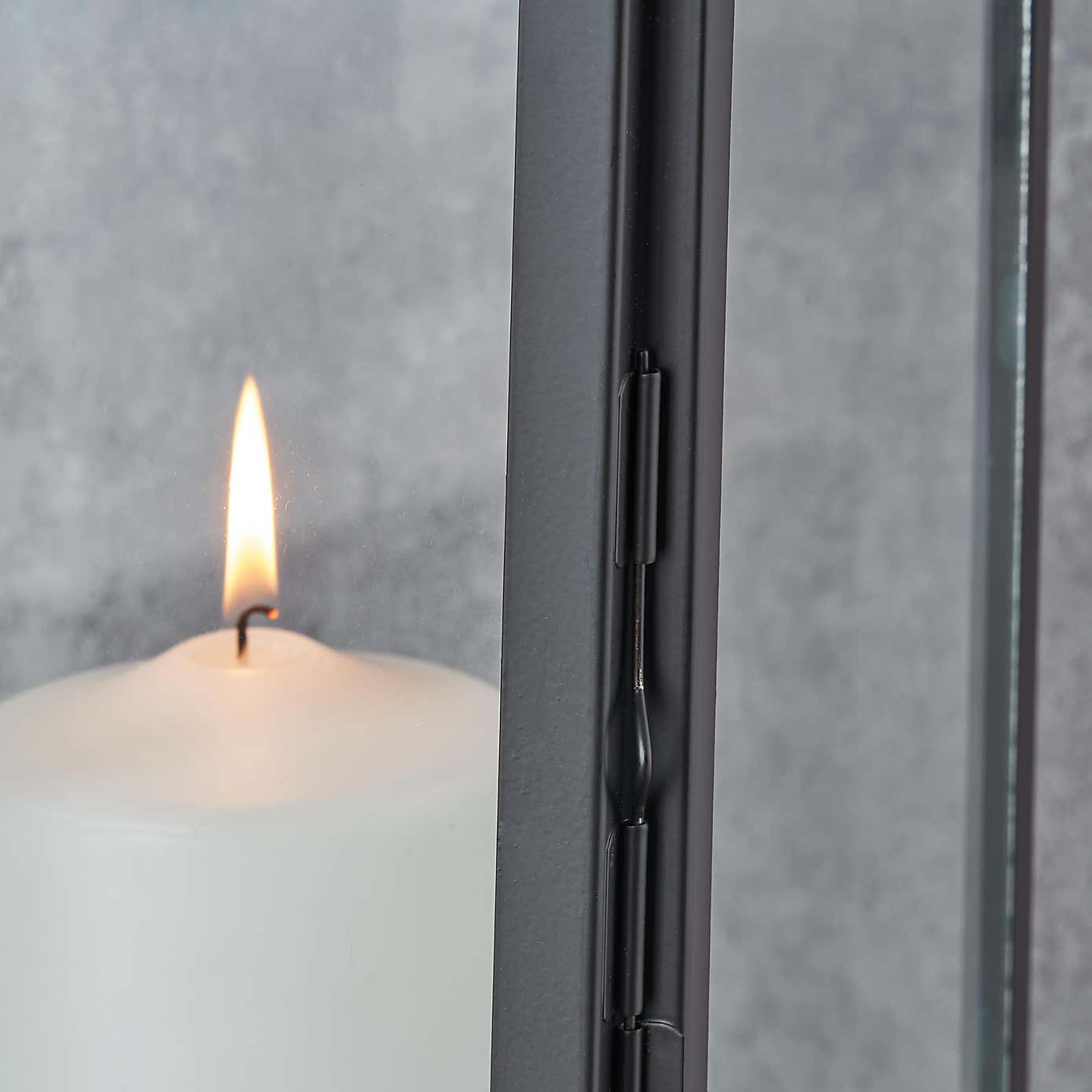 Metal & Glass Rectangular Lantern