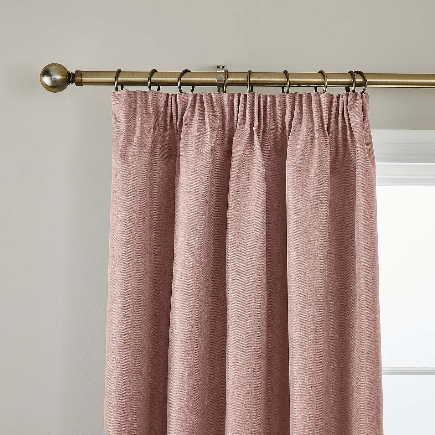 Rotterdam Herringbone Blackout Pencil Pleat Curtains