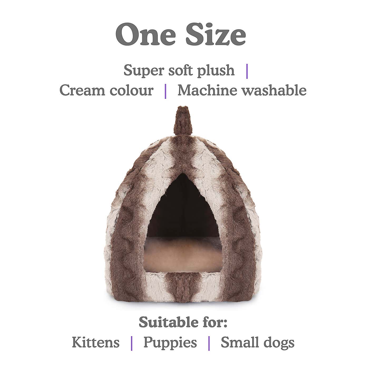 Rosewood Snuggle Pyramid Pet Bed