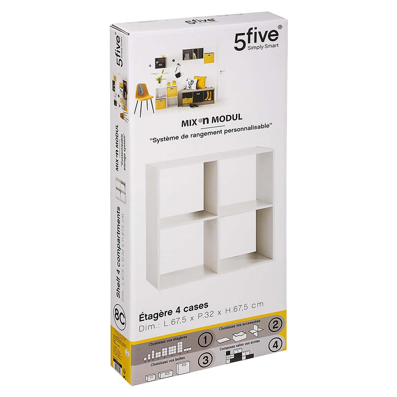 Mix and Modul Cube Organiser 4 Shelf Unit