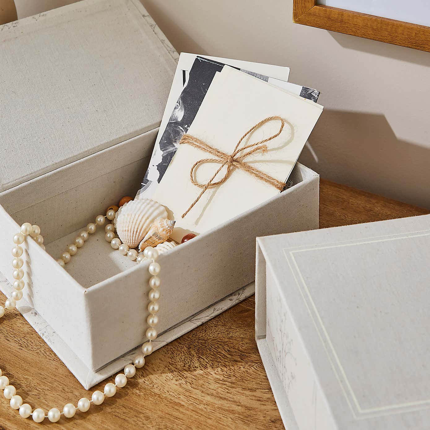 Set of 2 Decorative Storage Book Boxes