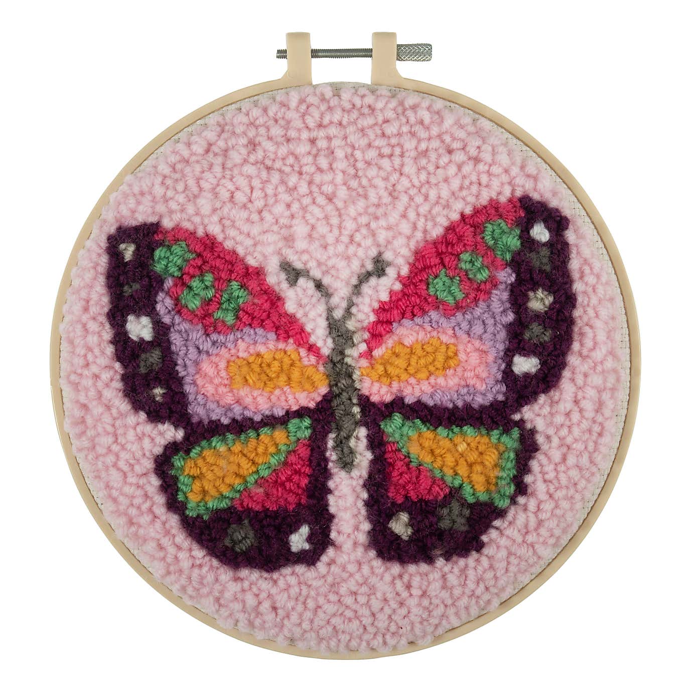 Punch Needle Hoop Kit Butterfly