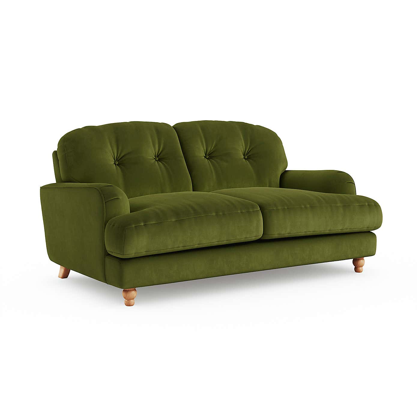 Martha Matte Plush Velvet 2 Seater Sofa