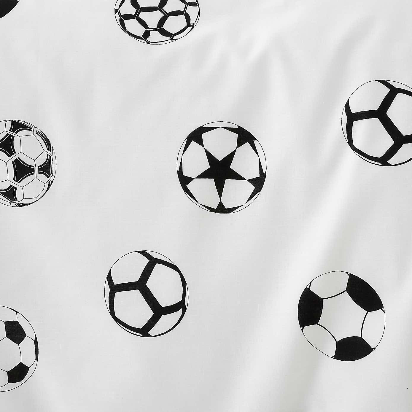 Football Grey and White Reversible Duvet Cover and Pillowcase Set