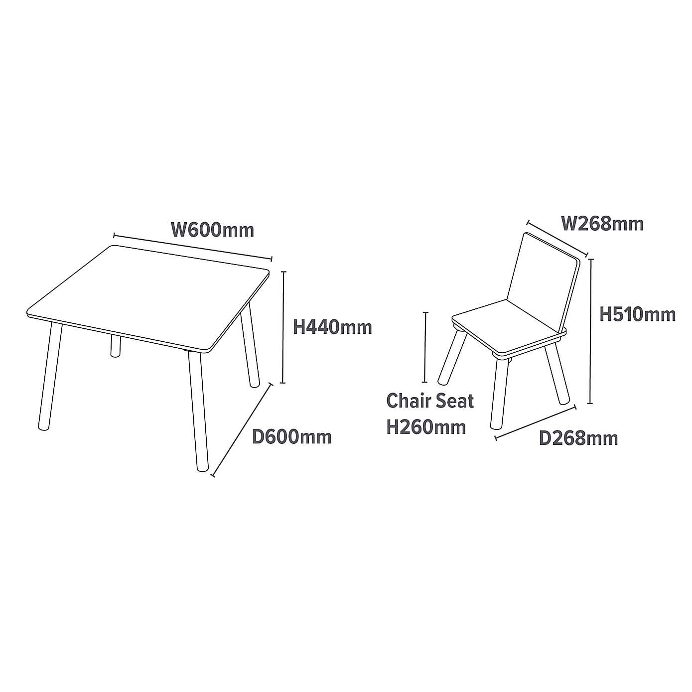 Liberty House Kids Safari Table And Two Chair Set