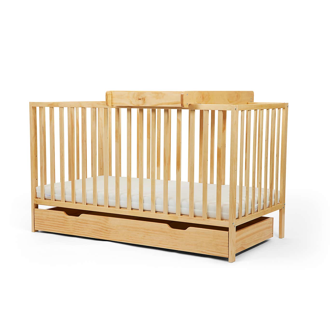 Ickle Bubba Hartley Classic 1 Drawer Cot & Changer Set