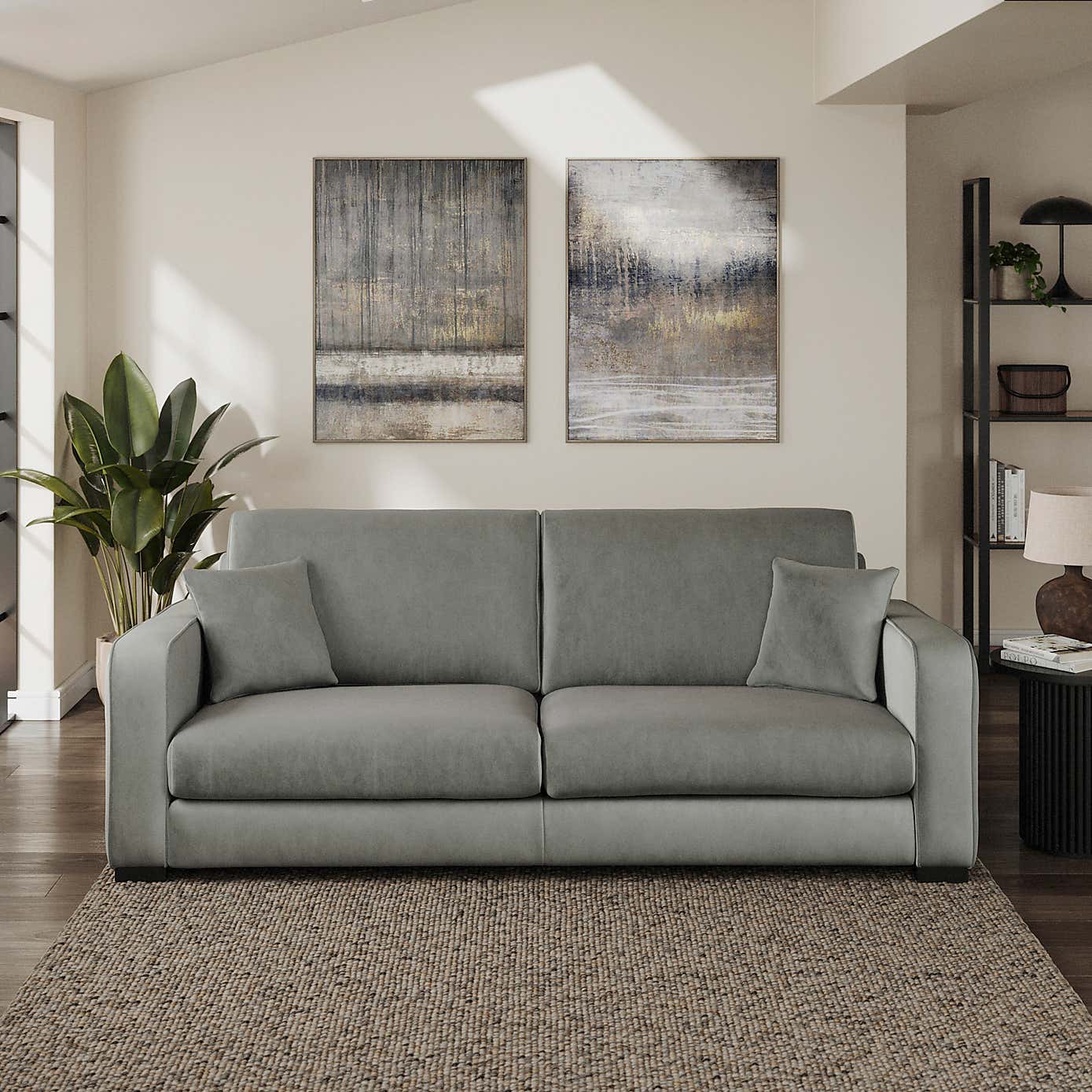 Carson Vintage Velvet 4 Seater Sofa