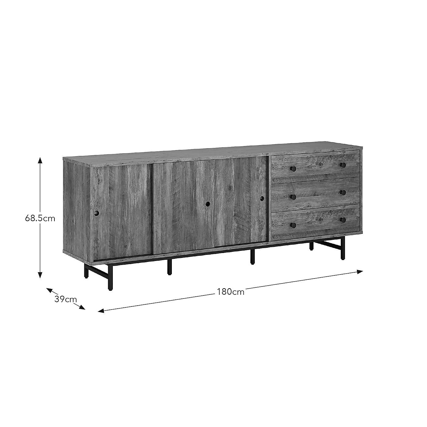 Fulton Extra Wide Sideboard, Pine