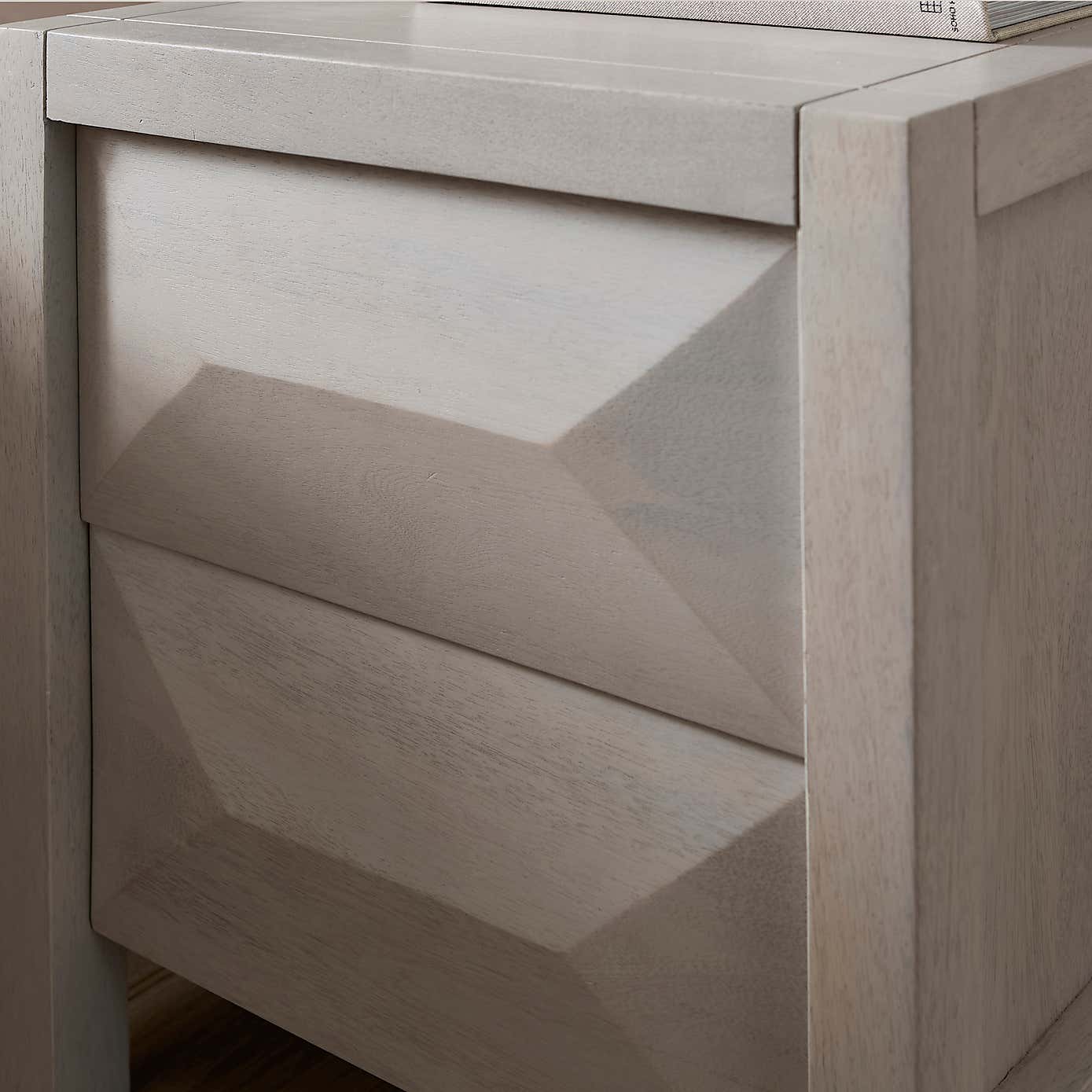 Watkins 2 Drawer Bedside Table, Mango Wood