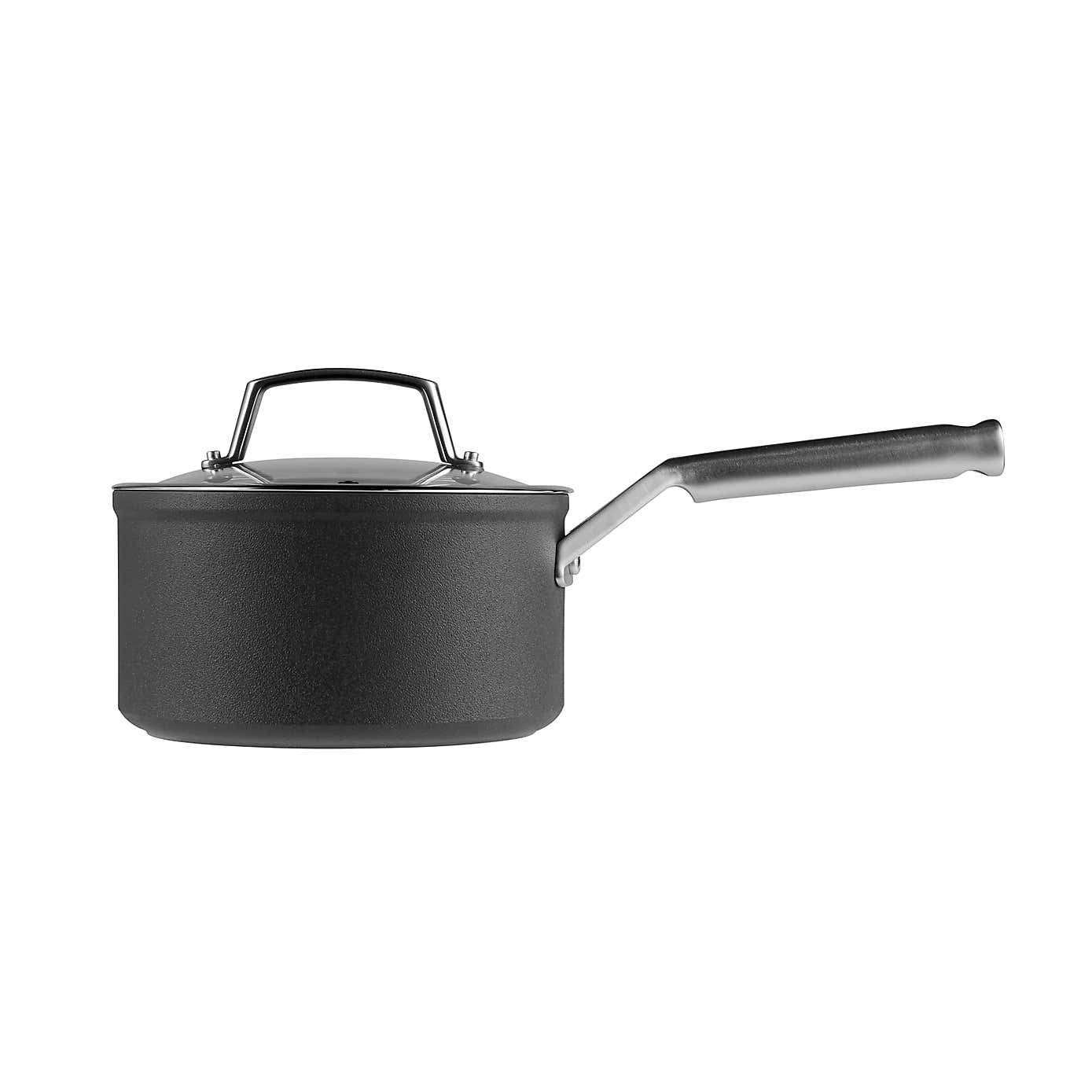 Ninja ZEROSTICK Hard Anodised Saucepan with Lid, 20cm