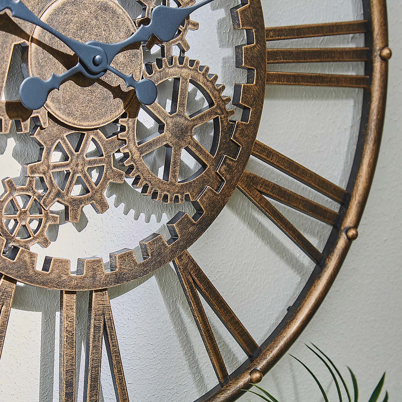 Indoor Outdoor Cogs Clock 60cm