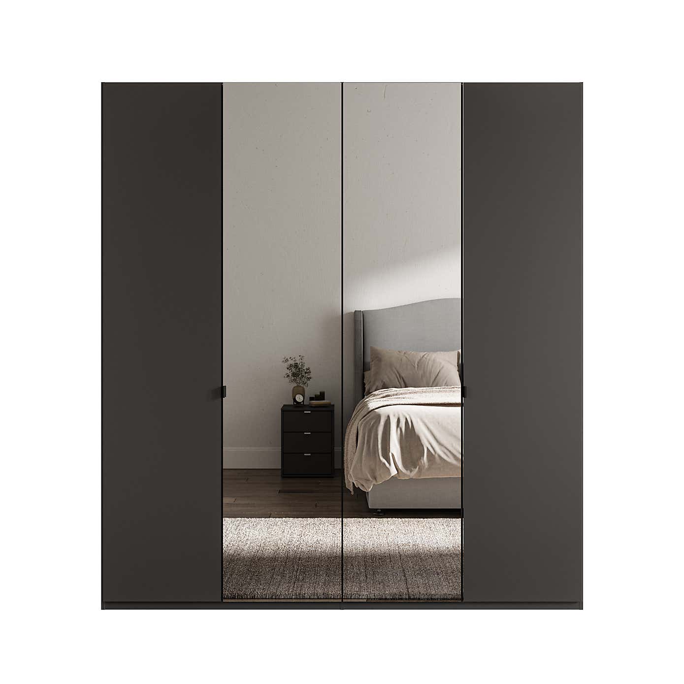 Wiemann Kahla 4 Door Mirrored Wardrobe