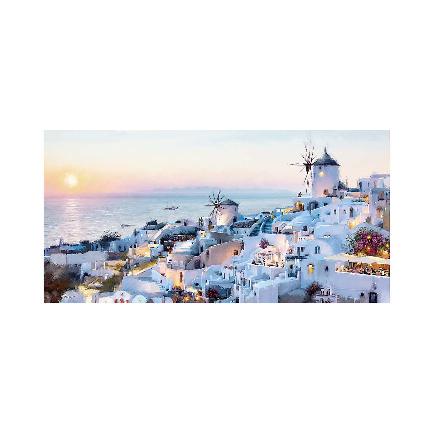 The Art Group Santorini Canvas