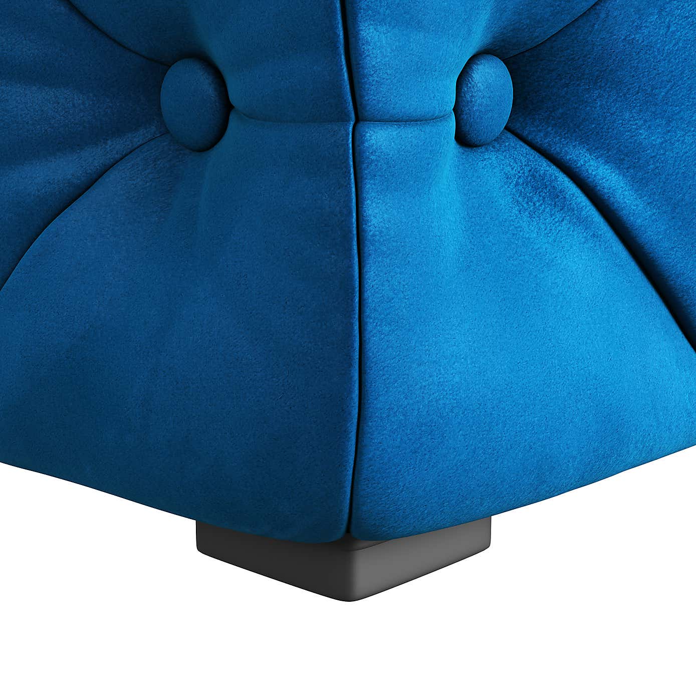 Buttoned Velvet Large Footstool