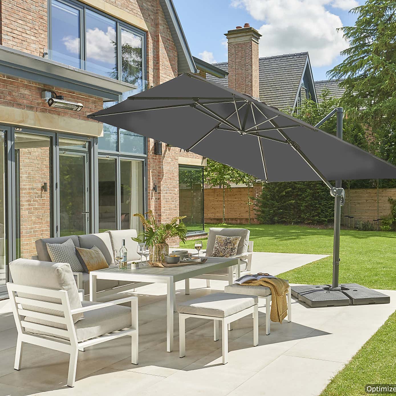 Royce 3 x 3m Ambassador Leanover Parasol