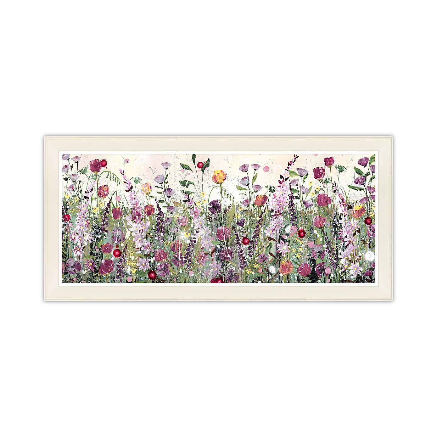 Red and Purple Meadow Framed Print