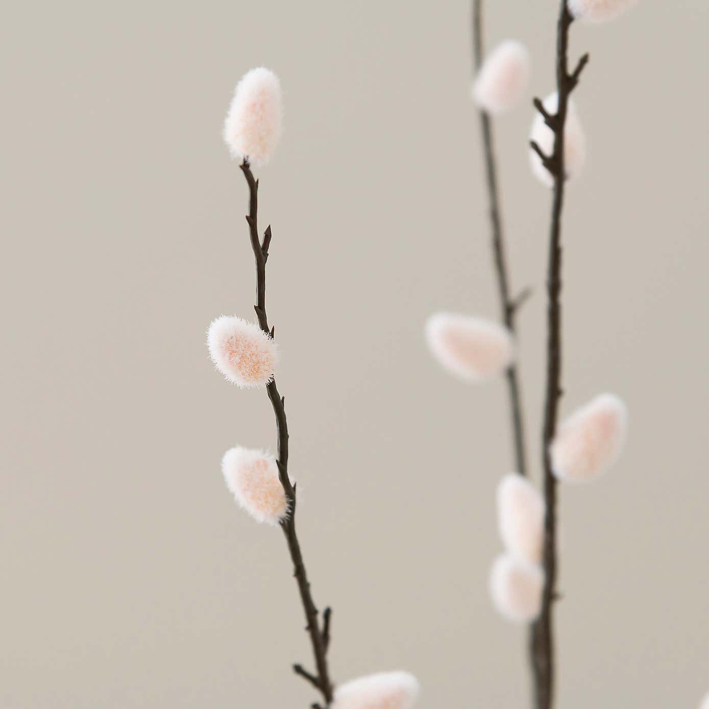 Artificial Natural Pussy Willow Stem