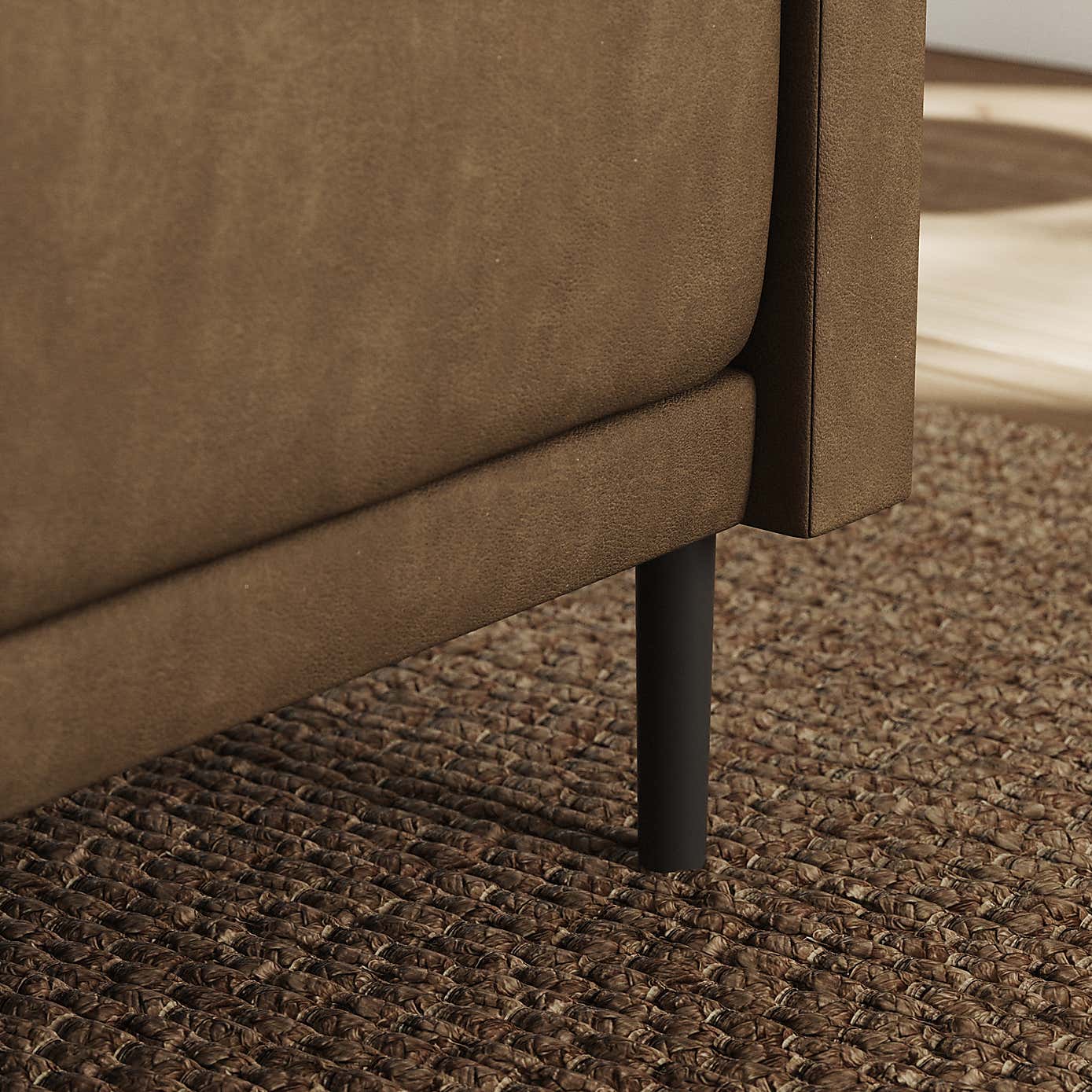 Mae Corner Dining Bench, Faux Leather