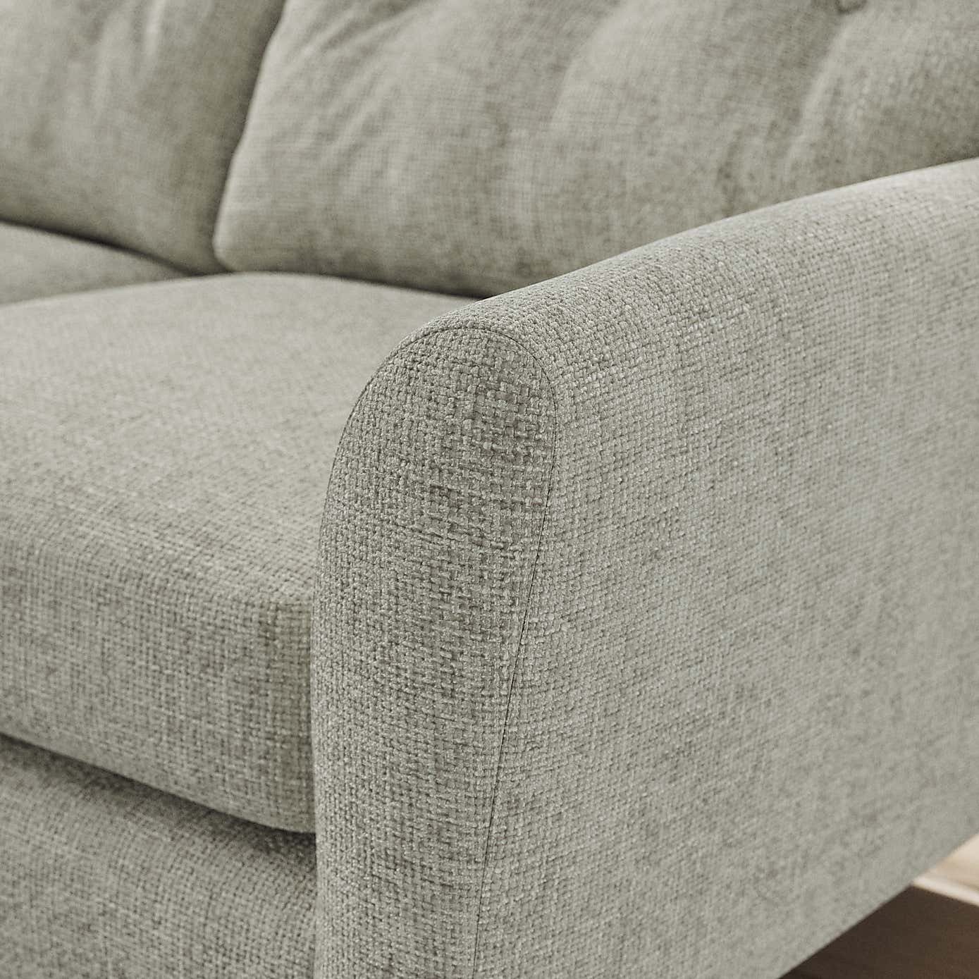 Sven Chunky Chenille Large Corner Chaise Sofa